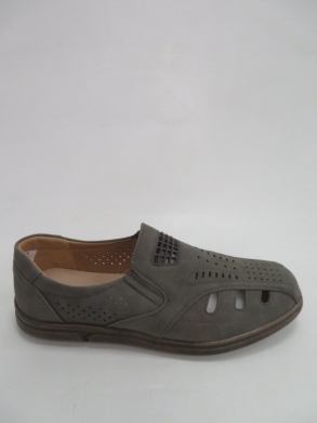 Półbuty męskie -skórzane (41-46) 1309-2 GREY