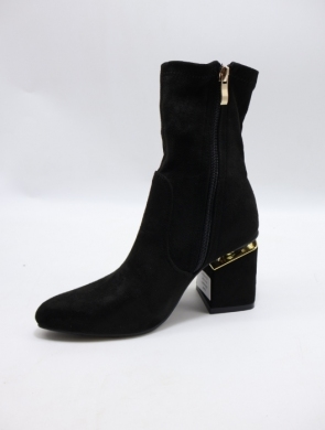 Botki damskie na obcasie (36-41) K662 BLACK