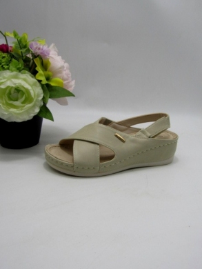 Sandały damskie na koturnie (36-41) 7AA2302 BEIGE