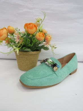 Mokasyny damskie na płaskim (36-41) 3689 GREEN
