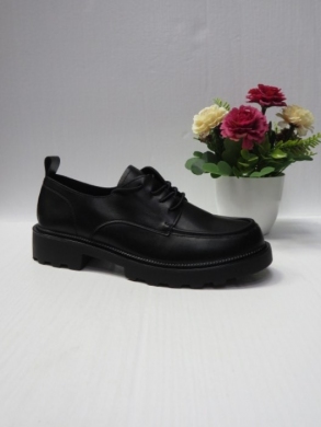Półbuty damskie na płaskim (36-41) X-1065-85-1 BLACK