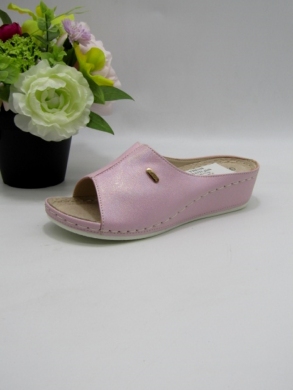 Klapki damskie na koturnie (36-41) 7AA221 PINK