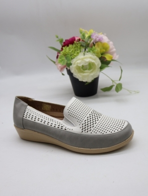 Półbuty damskie na płaskim (39-43) DTB3-09 WHITE/GREY