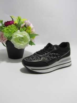 Buty sportowe damskie na koturnie (36-41) XY-173 BLACK
