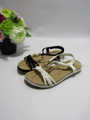 Sandały damskie na płaskim (37-42) SD603A BL/WHITE