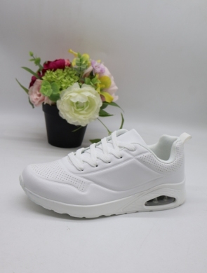 Buty sportowe damskie na płaskim (36-41) 8-158 WHITE