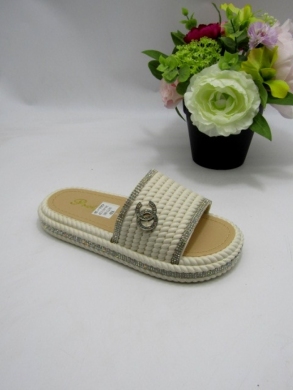 Klapki damskie na płaskim (36-41) 5073 BEIGE
