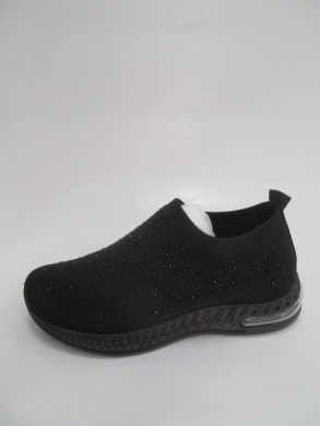 Buty sportowe damskie na płaskim (37-42) N1553 BLACK