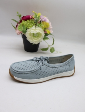 Mokasyny damskie na płaskim (36-41) 8018 L.BLUE