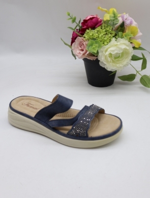 Klapki damskie na płaskim (36-41) 21852-26 NAVY
