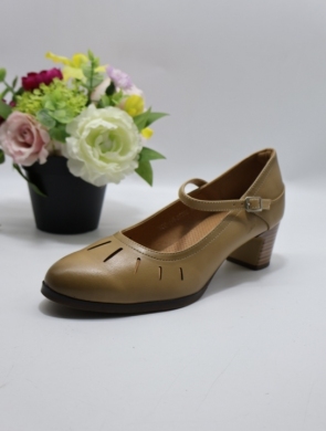 Czółenki damskie na obcasie (36-41) YCC-115 BEIGE