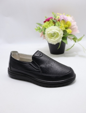 Półbuty damskie na płaskim (36-41) 915-1 BLACK