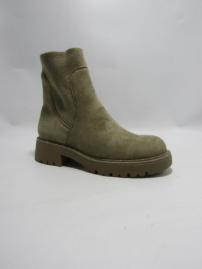 Botki damskie na płaskim (36-41) 9688A KHAKI