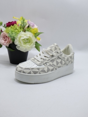 Buty sportowe damskie na płaskim (36-41) 8-23 WHITE