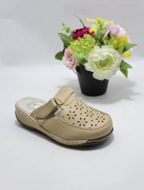Klapki damskie na płaskim (36-42) 9710 BEIGE