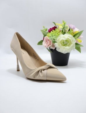 Czółenki damskie na obcasie (36-41) XYH23905-2 APRICOT