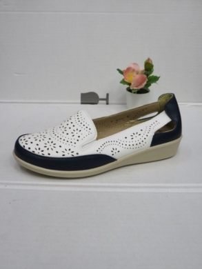 Półbuty damskie na koturnie (39-43) DTB3-03 WHITE/BLUE