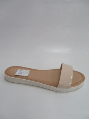 Klapki damskie na płaskim (36-41) C8-5 BEIGE