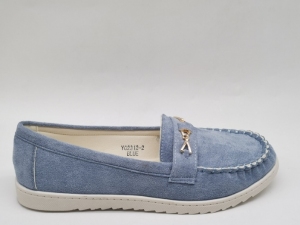 Mokasyny damskie na płaskim (36-41) YG2312-2 BLUE
