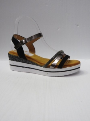 Sandały damskie na koturnie (36-41) WH529 BLACK