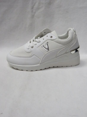 Buty sportowe damskie na koturnie (36-41) XKB-56 WHITE