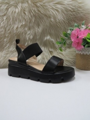 Sandały damskie na koturnie (36-41) BE-9058 BLACK