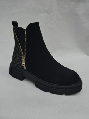 Botki damskie na płaskim (36-41) JF818 BLACK