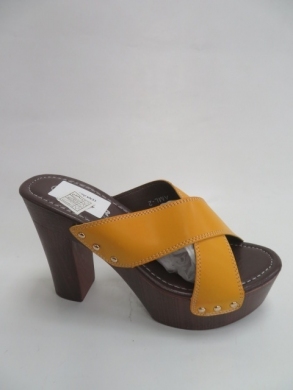 Klapki damskie na obcasie (36-41) AWL-2 YELLOW