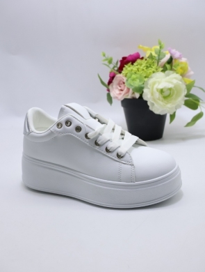 Buty sportowe damskie na płaskim (36-41) AD835 SILVER