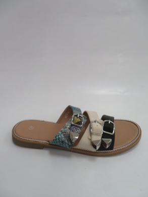 Klapki damskie na płaskim (36-41) 8528 BLACK