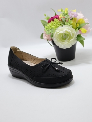 Półbuty damskie na koturnie (36-41) 1725-1 BLACK
