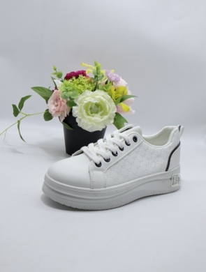 Buty sportowe damskie na płaskim (36-41) SJ2228-2 WH/BLACK