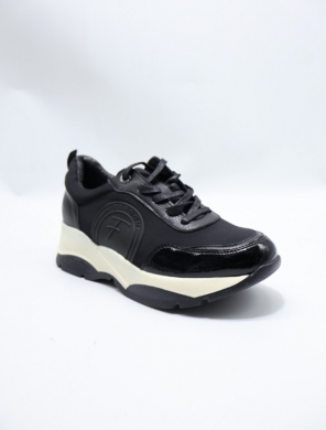 Buty sportowe damskie na płaskim (36-41) 5017 BLACK