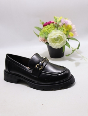 Mokasyny damskie na płaskim (36-41) J1101 BLACK