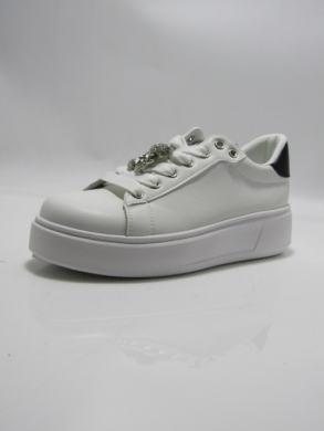 Buty sportowe damskie na płaskim (36-41) EV-392 WH/BLACK
