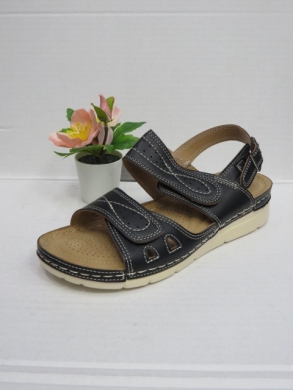 Sandały damskie na koturnie (36-41) 1103 BLACK