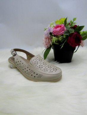 Sandały damskie na obcasie (36-41) J35-8 BEIGE
