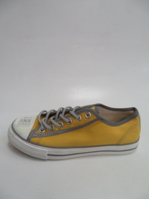 Trampki damskie na płaskim (36-41) WQG-810 YELLOW