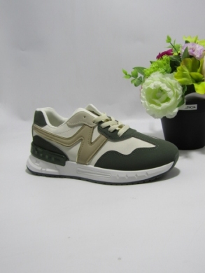 Buty sportowe damskie na płaskim (36-41) 9145 GREEN