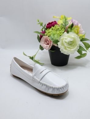 Mokasyny damskie na płaskim (36-41) HJJ-03 WHITE