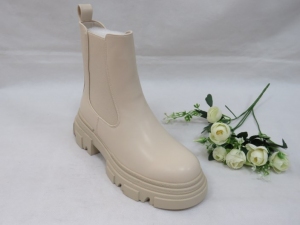 Botki damskie ocieplane na koturnie (36-41) JJ39 BEIGE