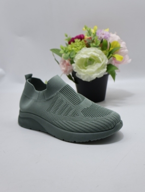 Buty sportowe damskie na płaskim (36-41) AA71 GREEN