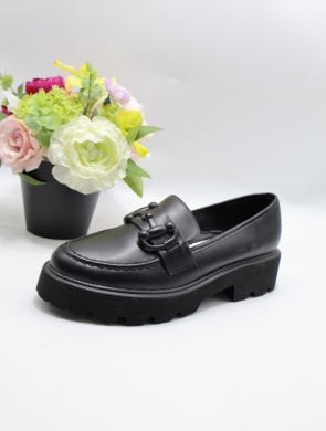 Mokasyny damskie na płaskim (36-41) YDF-26A BLACK