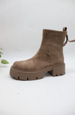 Botki damskie na obcasie (36-41) AM7565 KHAKI