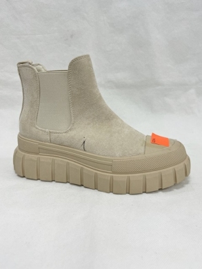 Botki damskie na płaskim (36-41) G8370 BEIGE