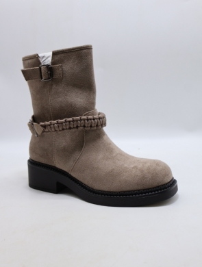 Botki damskie na płaskim (36-41) 68353 TAUPE