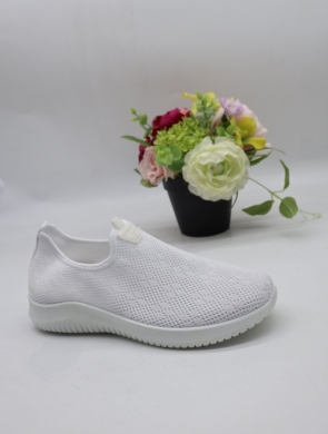 Buty sportowe damskie na płaskim (36-41) W907 WHITE