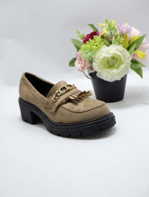 Półbuty damskie na obcasie (36-41) XYX-23205-2 KHAKI