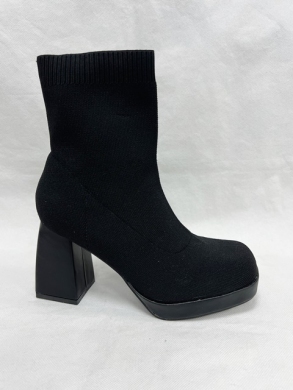Botki damskie na obcasie (36-41) H8-230 BLACK