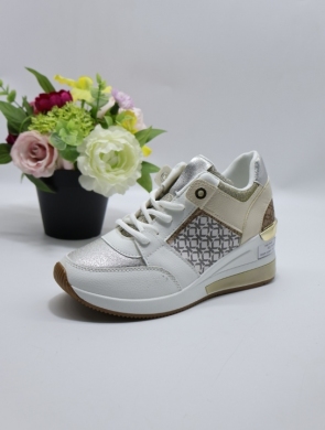 Buty sportowe damskie na koturnie (36-41) CN655 WHITE